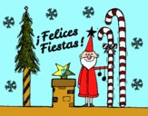 Postal Felices Fiestas