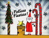 Postal Felices Fiestas