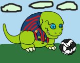 Tyrannosaurus rex jugando