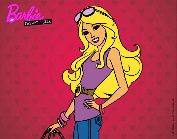 Dibujo Barbie casual pintado por Socovos