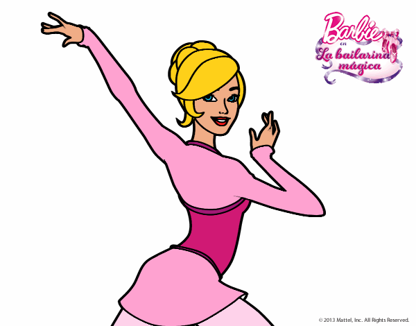 Barbie en postura de ballet