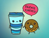 Café y donut