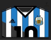 Camiseta del mundial de fútbol 2014 de Argentina