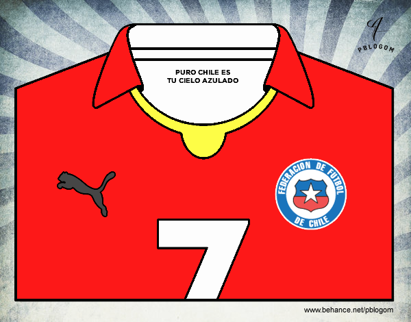 Camiseta del mundial de fútbol 2014 de Chile