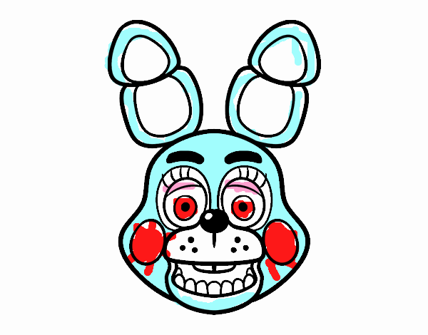 Cara de Toy Bonnie de Five Nights at Freddy's