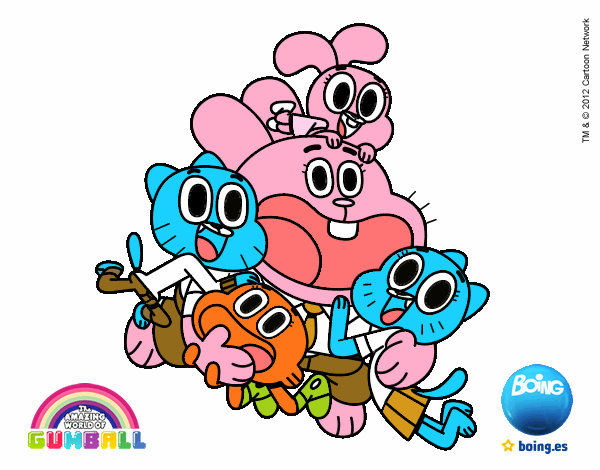 Gumball y amigos contentos