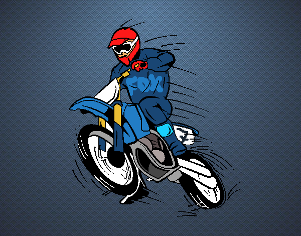 Dibujo Moto de motocross pintado por Socovos