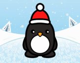 Pingüino navideño