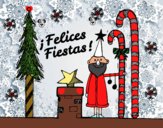 Postal Felices Fiestas