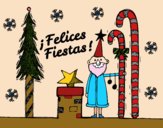 Postal Felices Fiestas