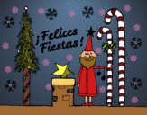 Postal Felices Fiestas