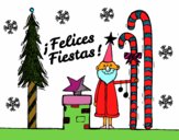 Postal Felices Fiestas