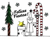 Postal Felices Fiestas