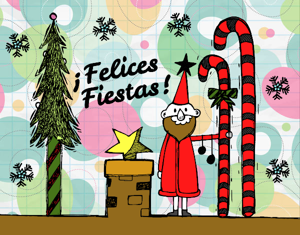 Postal Felices Fiestas