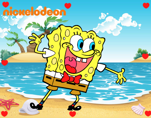 Bob Esponja saludando