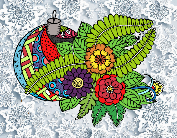 Dibujo Bola de Navidad con decoración pintado por yaretzi200