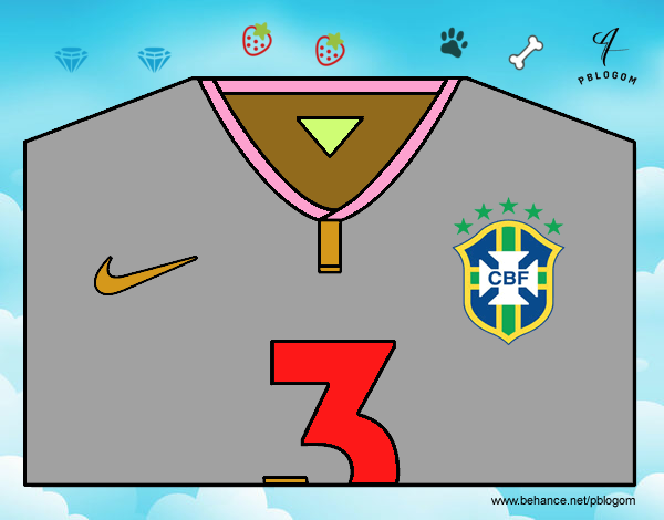 Camiseta del mundial de fútbol 2014 de Brasil