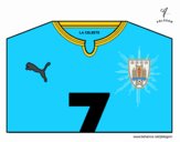 Camiseta del mundial de fútbol 2014 de Uruguay