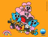 Gumball y amigos contentos