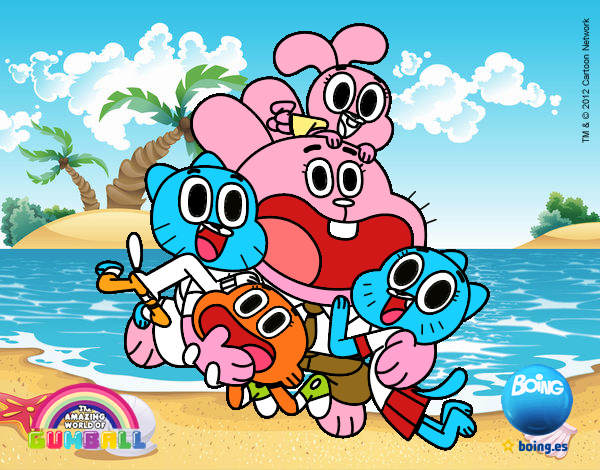 Gumball y amigos contentos