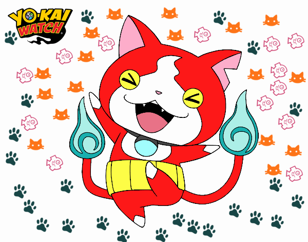 Jibanyan feliz