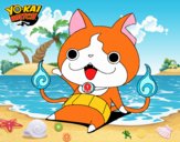 Jibanyan saludando