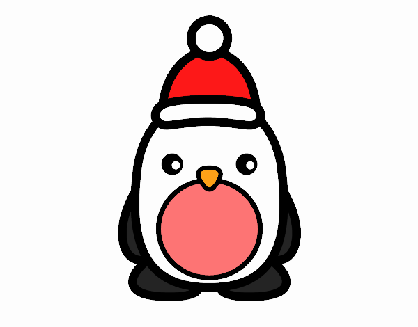 Pingüino navideño