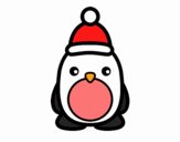 Pingüino navideño