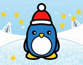 Pingüino navideño