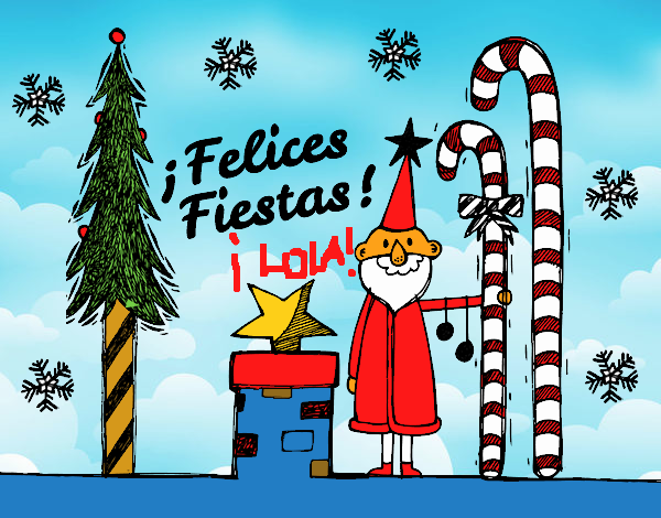 Postal Felices Fiestas