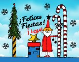 Postal Felices Fiestas