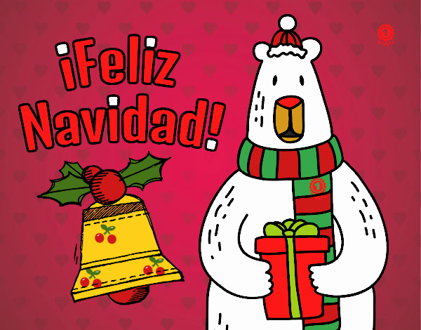 el oso navideño