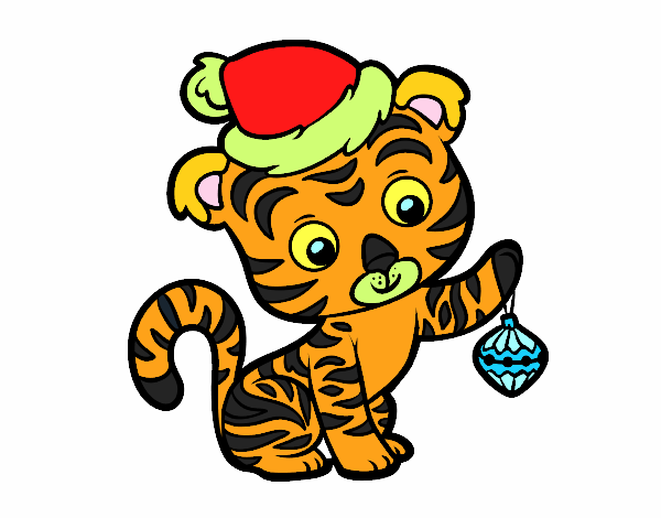 tigre de navidad