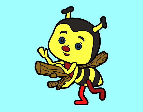 Abeja saludando