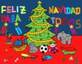 Dibujo Árbol de Navidad y juguetes pintado por Denixon