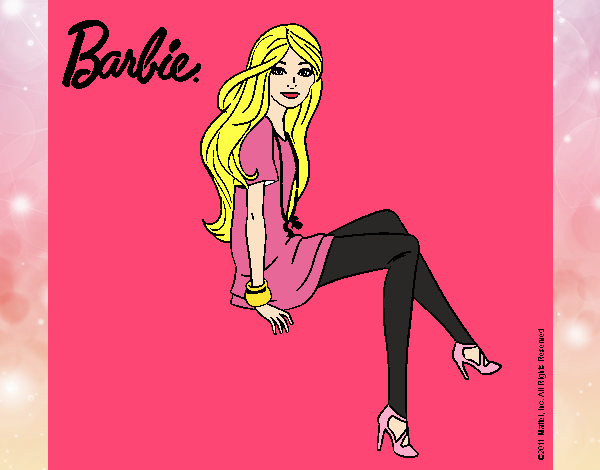 Barbie sentada