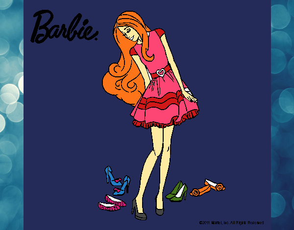 Barbie y su colección de zapatos