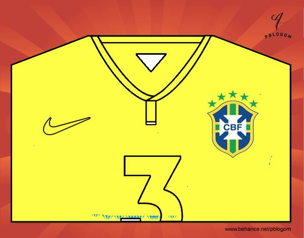 Camiseta del mundial de fútbol 2014 de Brasil