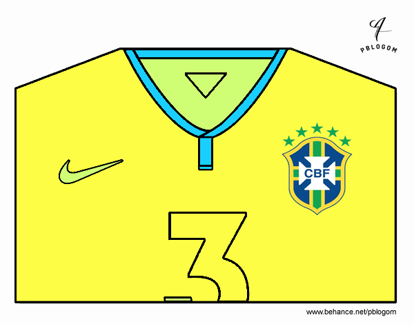 Camiseta del mundial de fútbol 2014 de Brasil