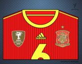 Camiseta del mundial de fútbol 2014 de España