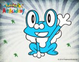 Froakie saludando