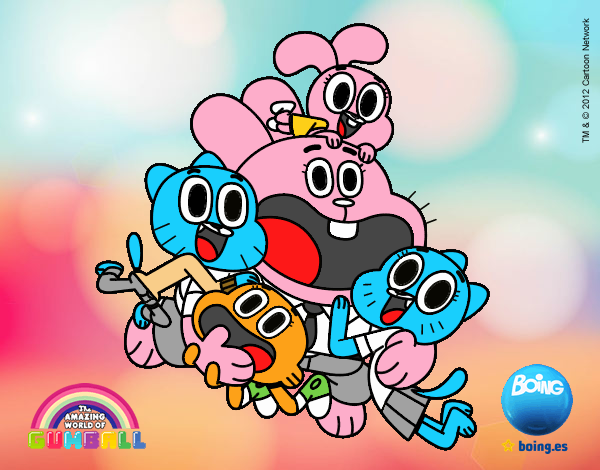 Gumball y amigos contentos