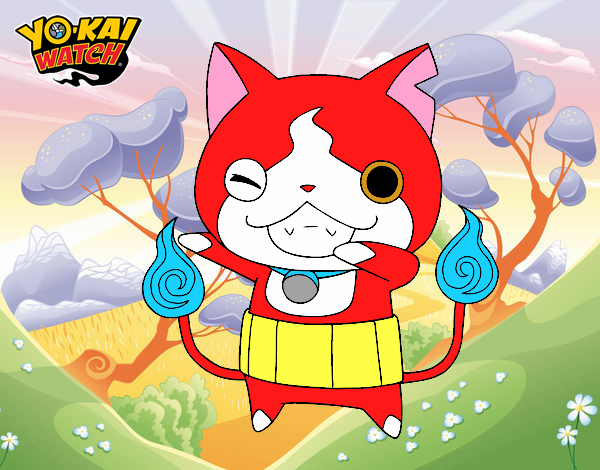 Jibanyan guiñando el ojo