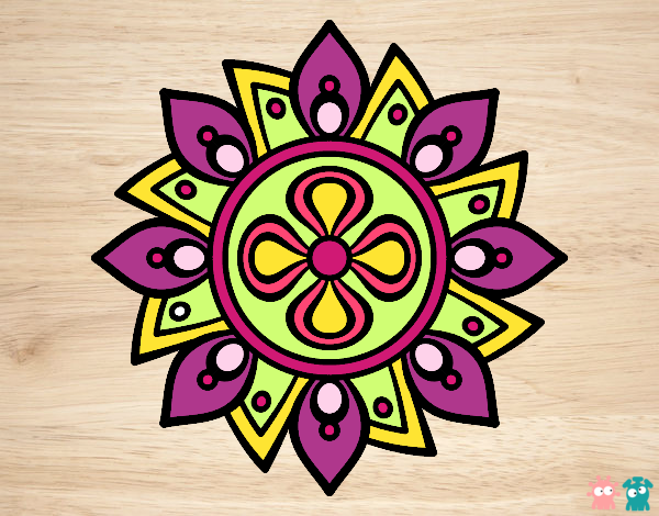 Mandala flor sencilla