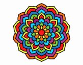 Dibujo Mandala pétalos de flor pintado por LauPoveda