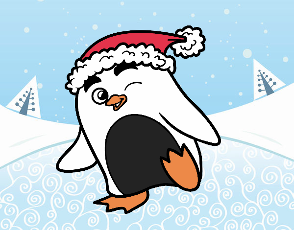 el pinguino de navidad