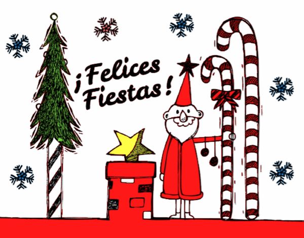 Postal Felices Fiestas