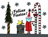 Postal Felices Fiestas