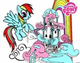 Rainbow Dash en su palacio