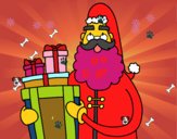 Santa Claus con regalos